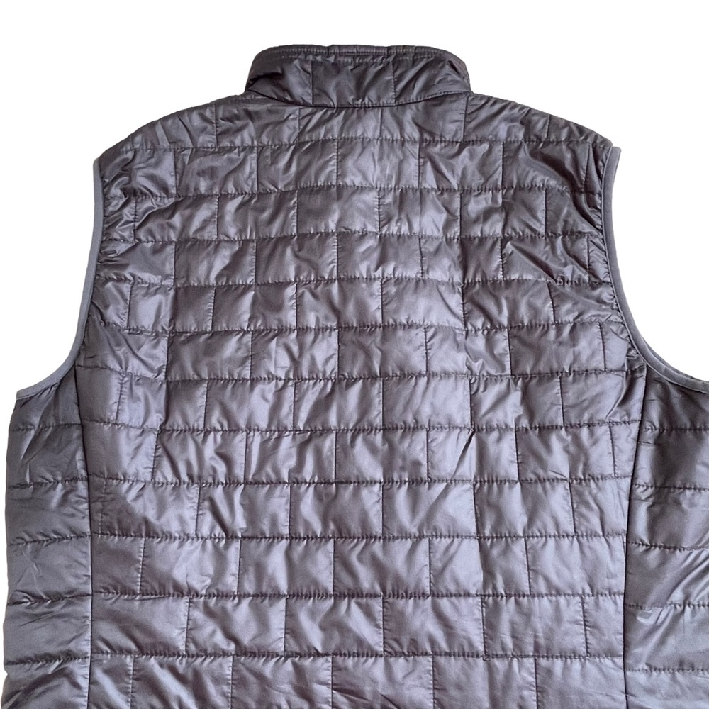 Patagonia Men’s Nano Puffer Vest Jacket Size L Forge Grey Lightweight Full Zip - Picture 8 of 11